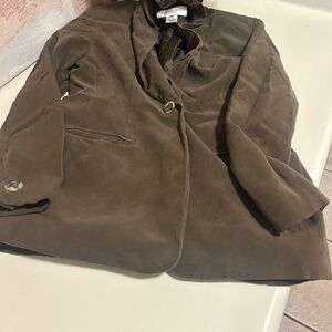 Dark Olive Green Jones New York, Women’s Blazer, size 4P